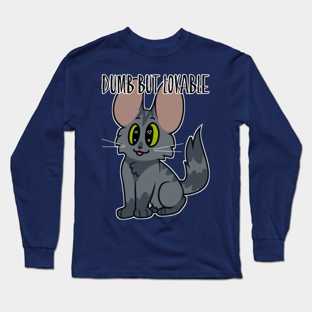 Dumb but Lovable- alt colors Long Sleeve T-Shirt by Catbreon